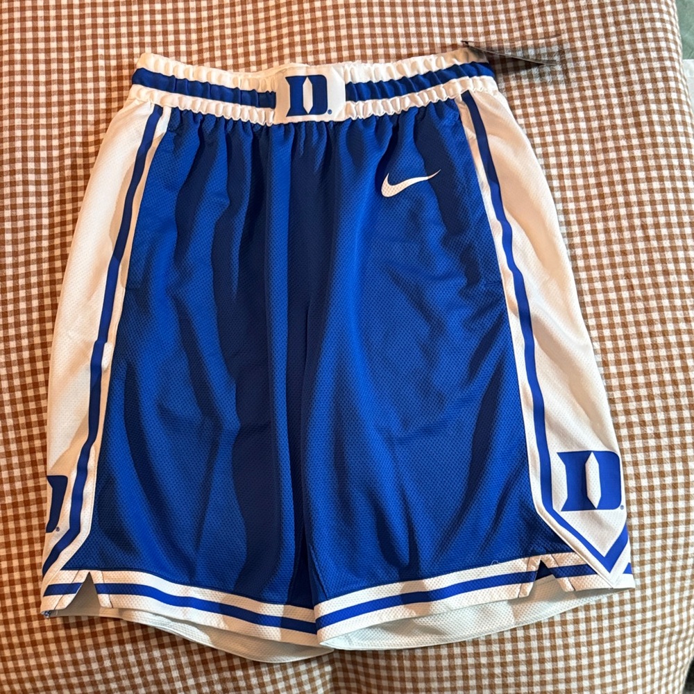 Nike Men’s Blue and White Athletic Shorts